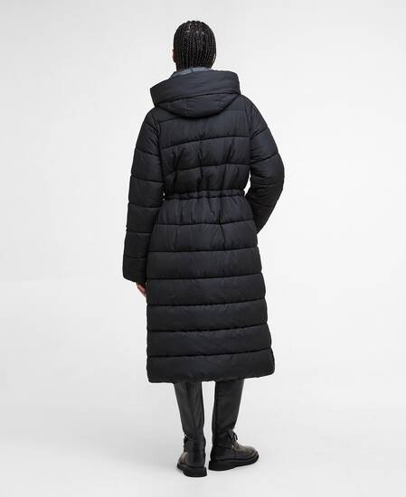 Freya Puffer Jacket Black/Onyx Tartan
