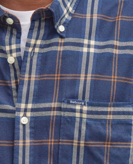 Crossfell Tailored Long-Sleeved Shirt Classic Blue