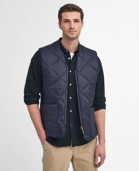 Large Box Quilted Liner Navy Large Box Quilted Liner Navy