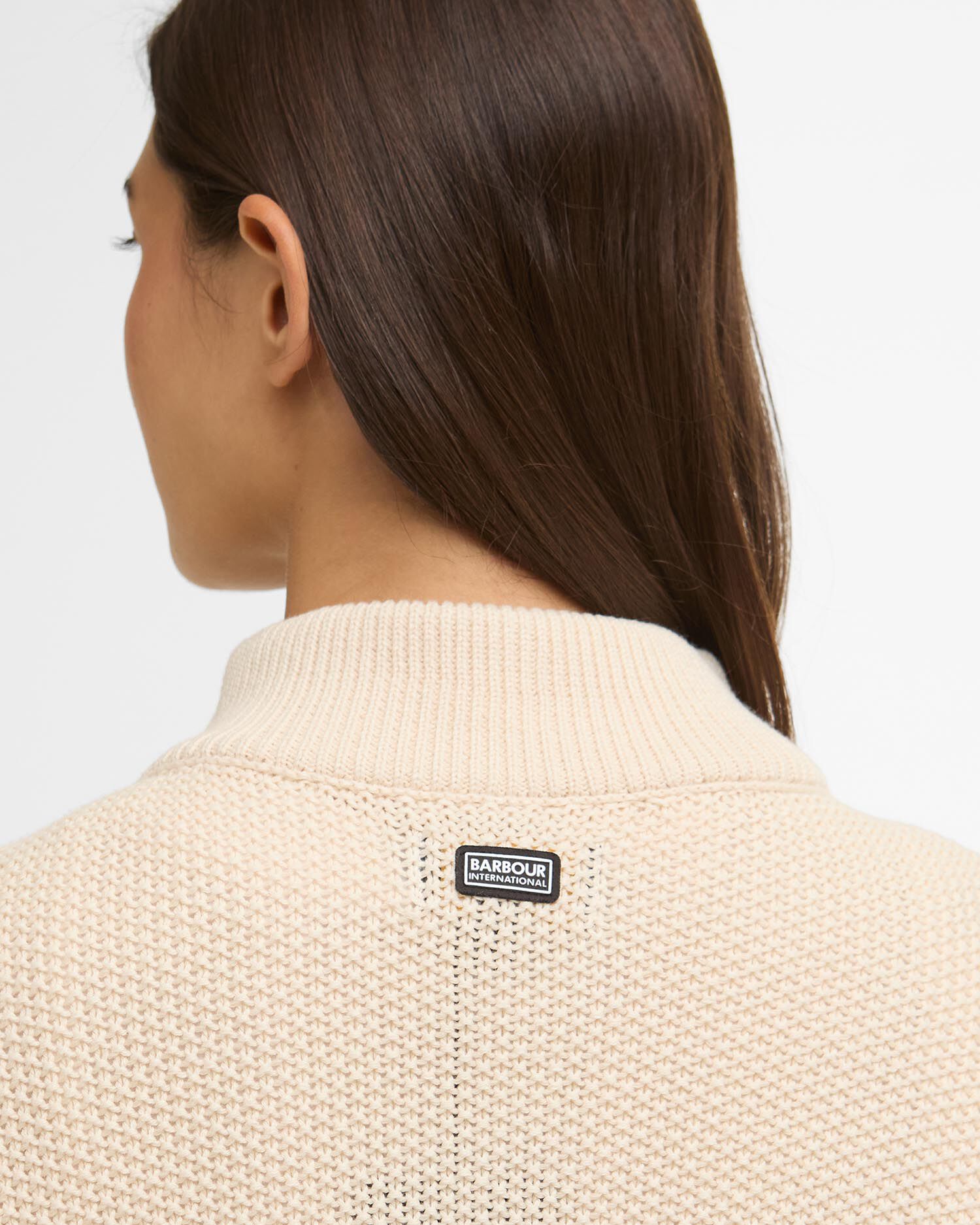 Rae Quarter-Zip Jumper Bone White
