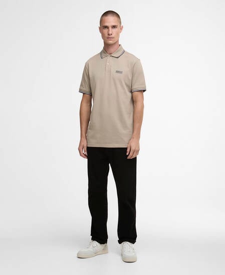 Evan Short-Sleeved Polo Shirt Concrete