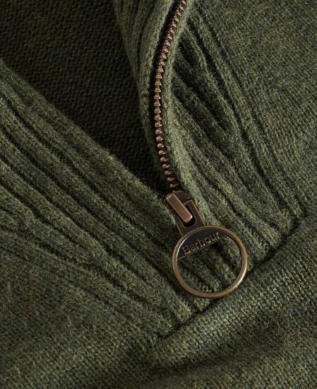 Essential Half-Zip Jumper Mid Olive