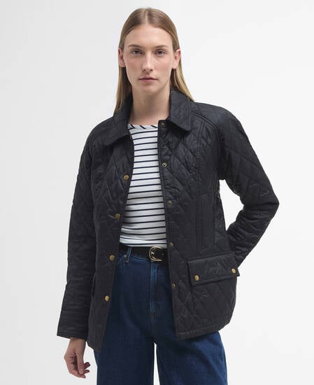 Summer Beadnell Quilted Jacket Classic Black