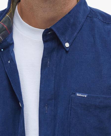 Ramsey Tailored Long-Sleeved Shirt Dark Denim