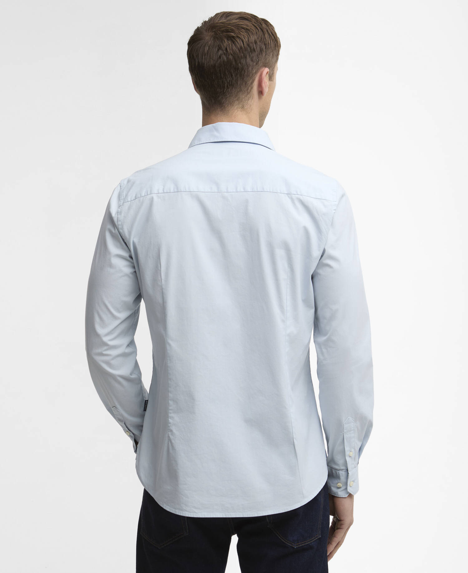 Westcroft Stretch Poplin Tailored Shirt Sky image number 2