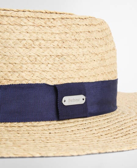Lily Straw Boater Hat Natural