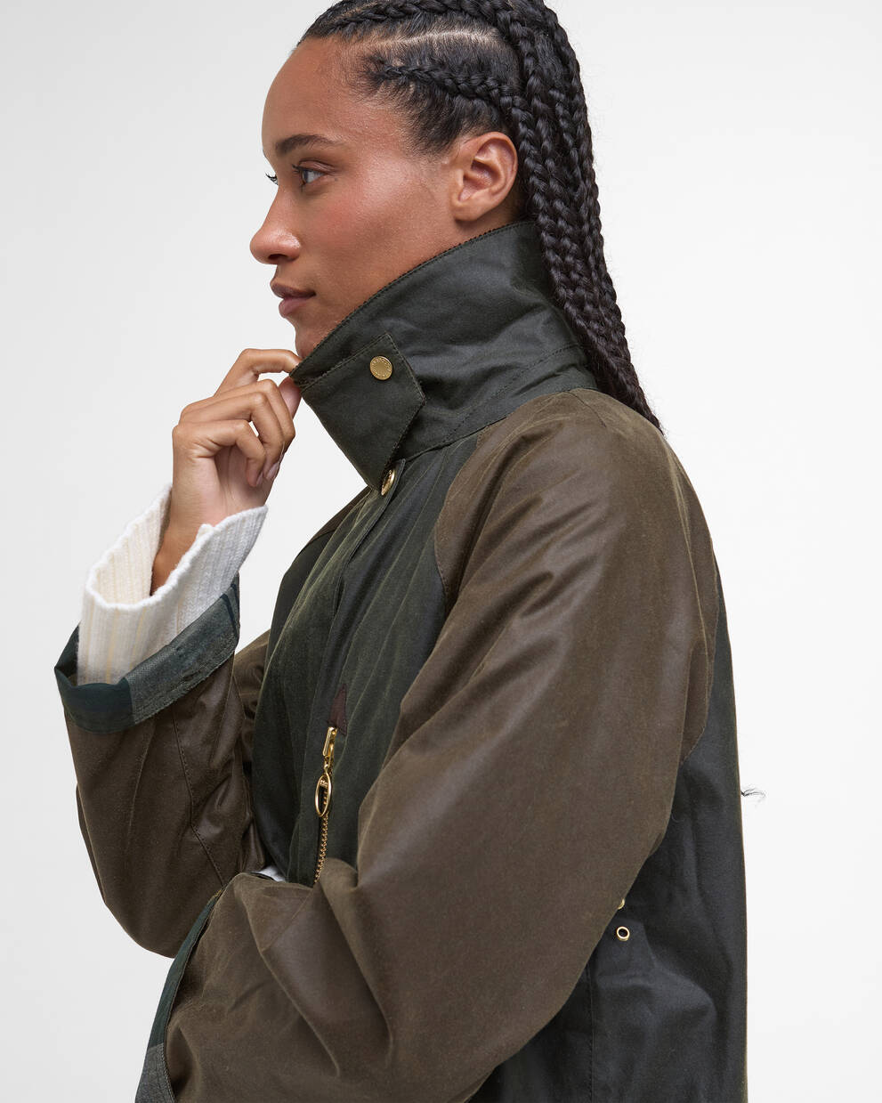 Evette Waxed Car Coat