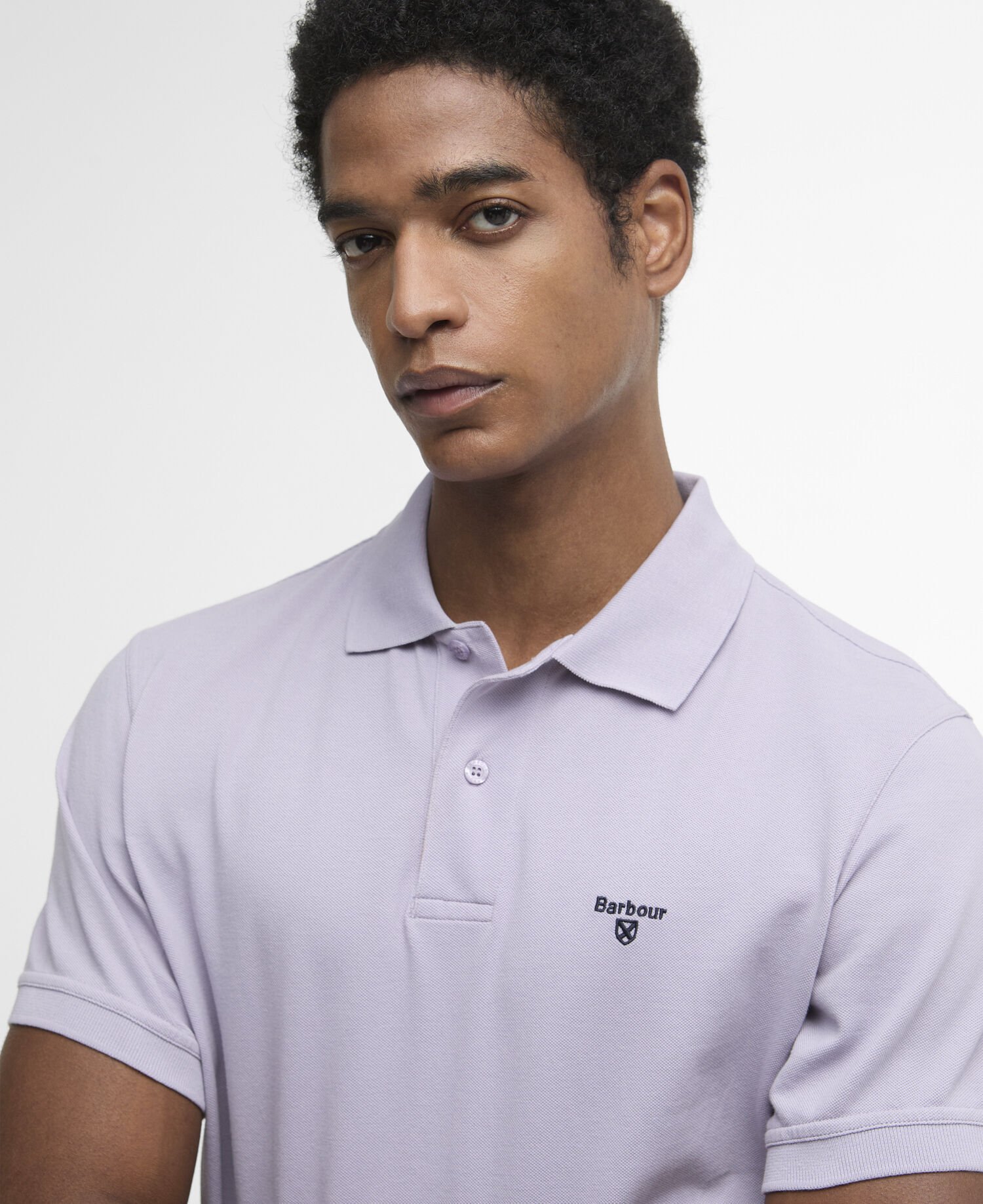 Lightweight Sports Short-Sleeved Polo Shirt Heather Mist