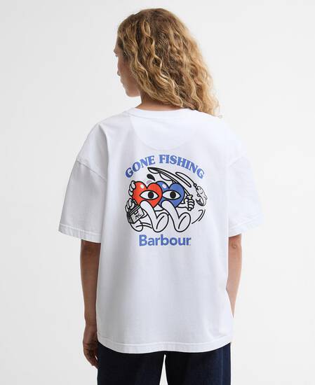 Barbour x Mul T-Shirt Tyne Oversized White