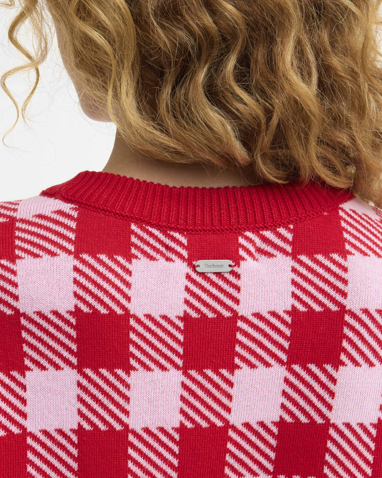 Esther Gingham Crew Neck Jumper Multi image number 4