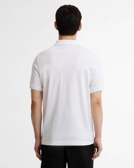 Poloshirt Ashmann Tipped White