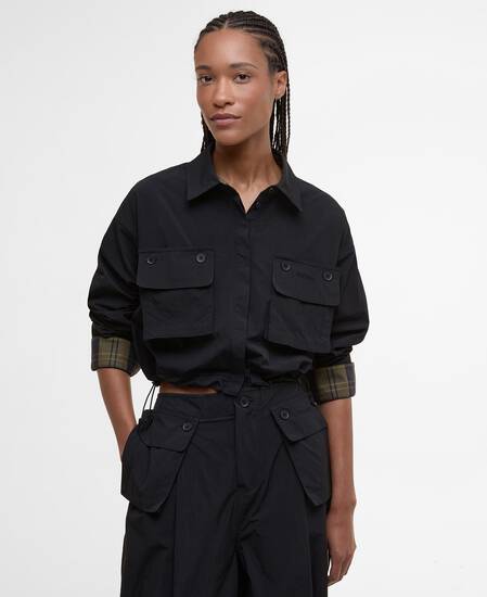 Hemd Klara Cropped Black