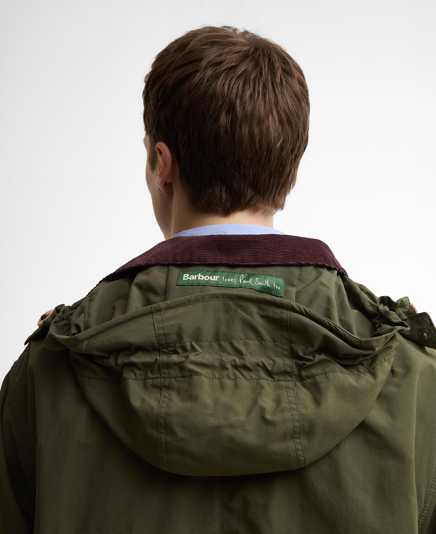 Paul Smith Loves Barbour Casual Parka Fern