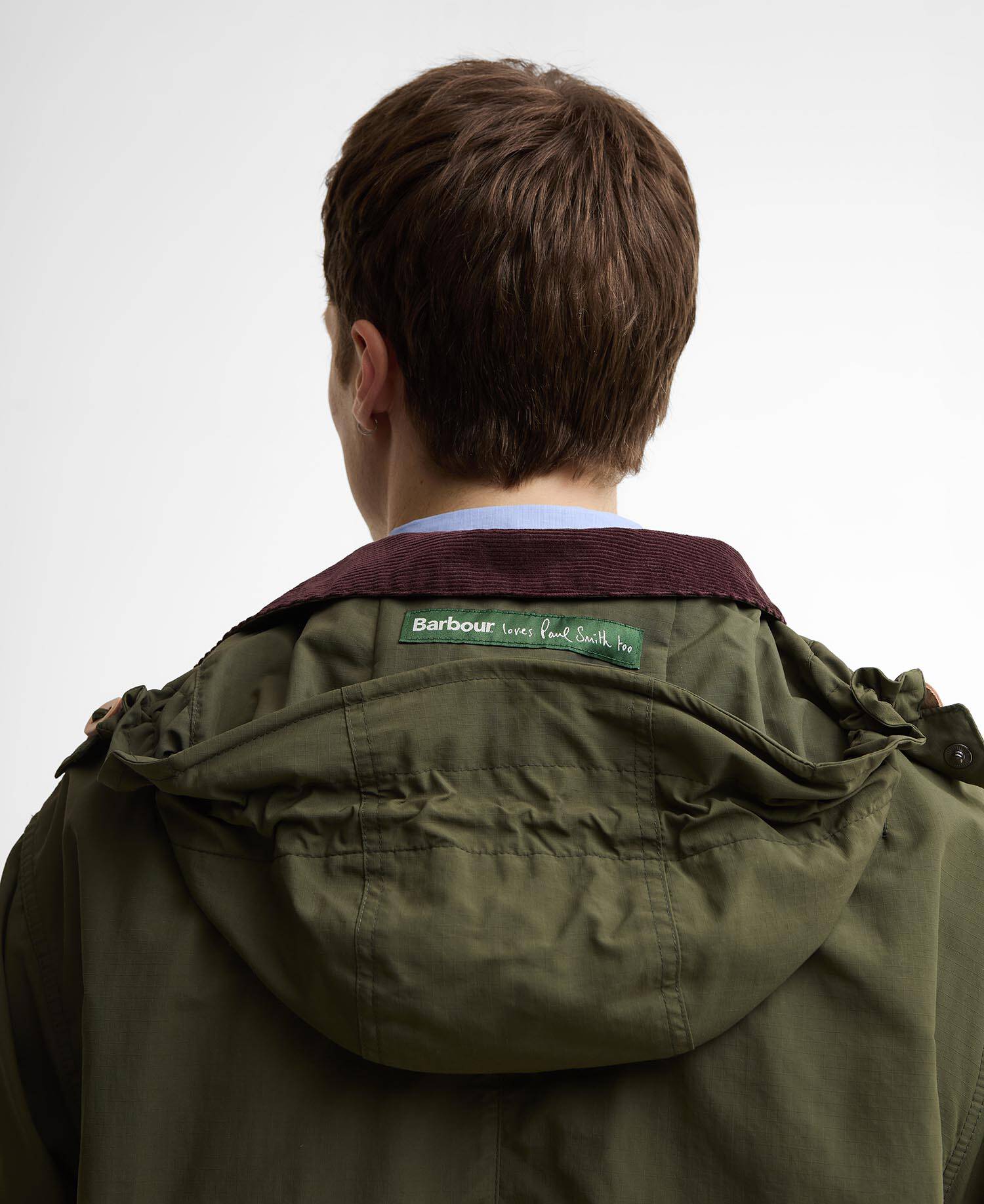 Paul Smith Loves Barbour Casual Parka Fern image number 6