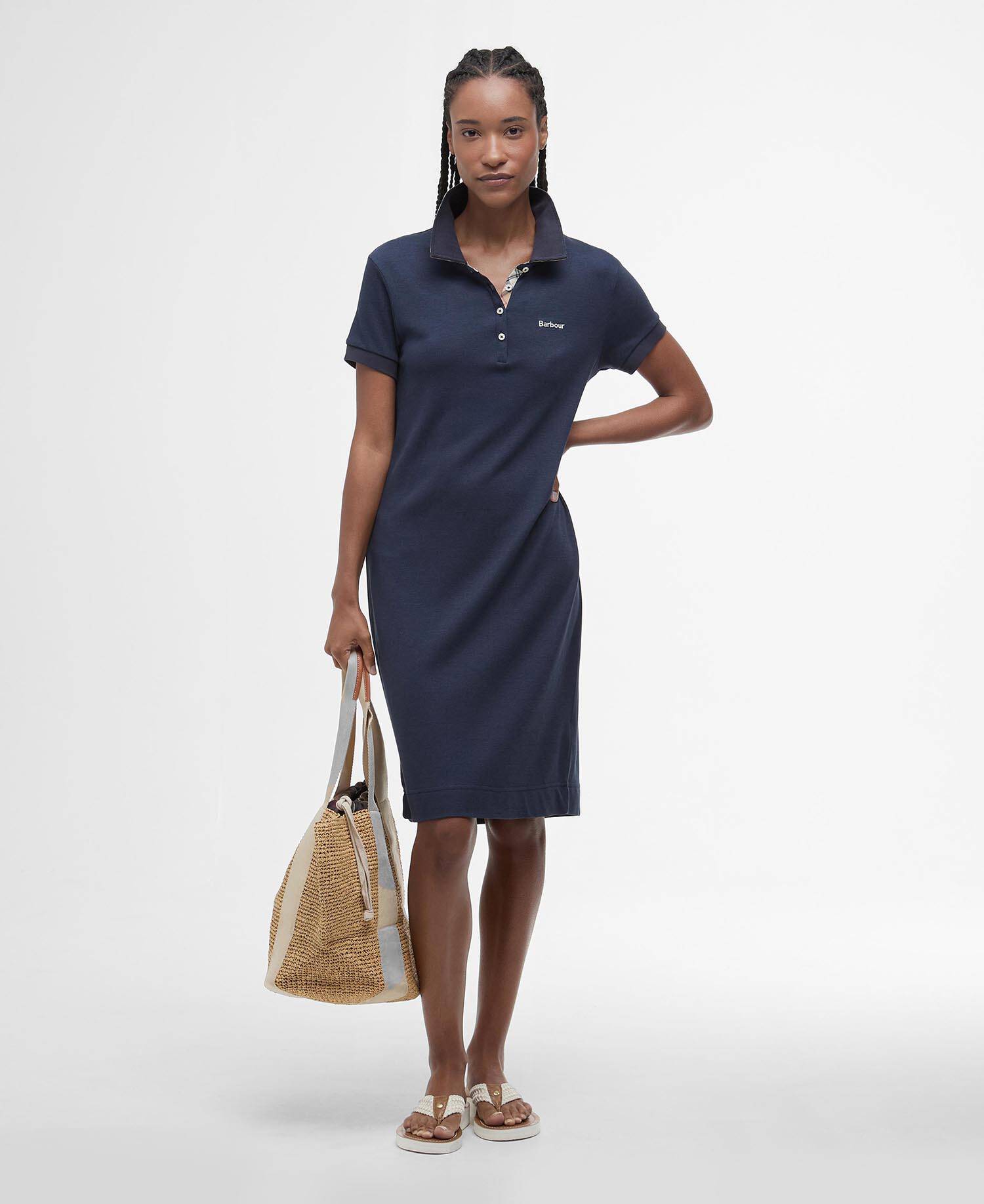 Polo Shirt Midi Dress Classic Navy image number 0