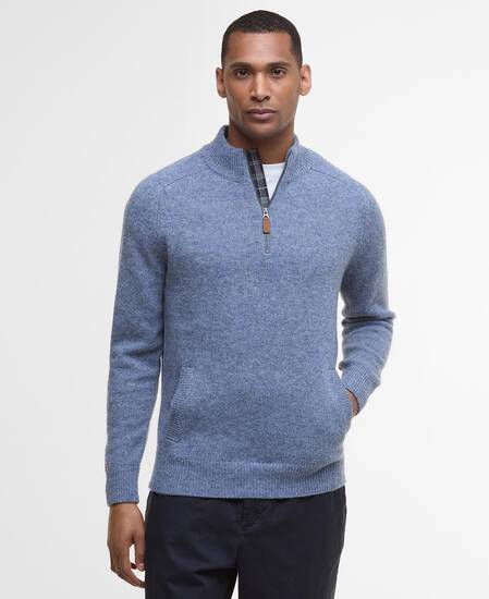 Talder Half-Zip Jumper Bluestone