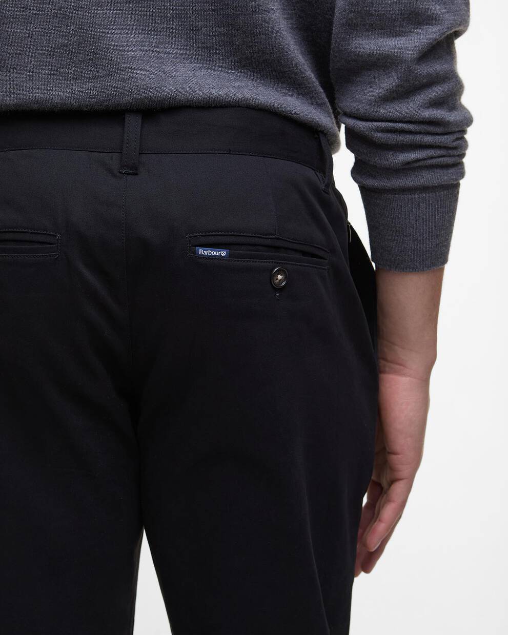 Sueded Sateen Slim Trousers