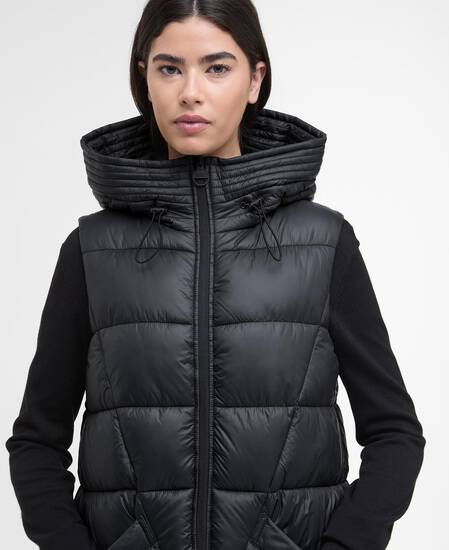 Cecilla Puffer Gilet Black