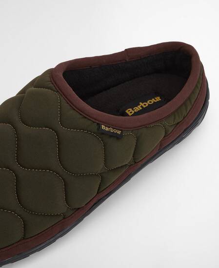 Outdale Slippers Olive/Brown