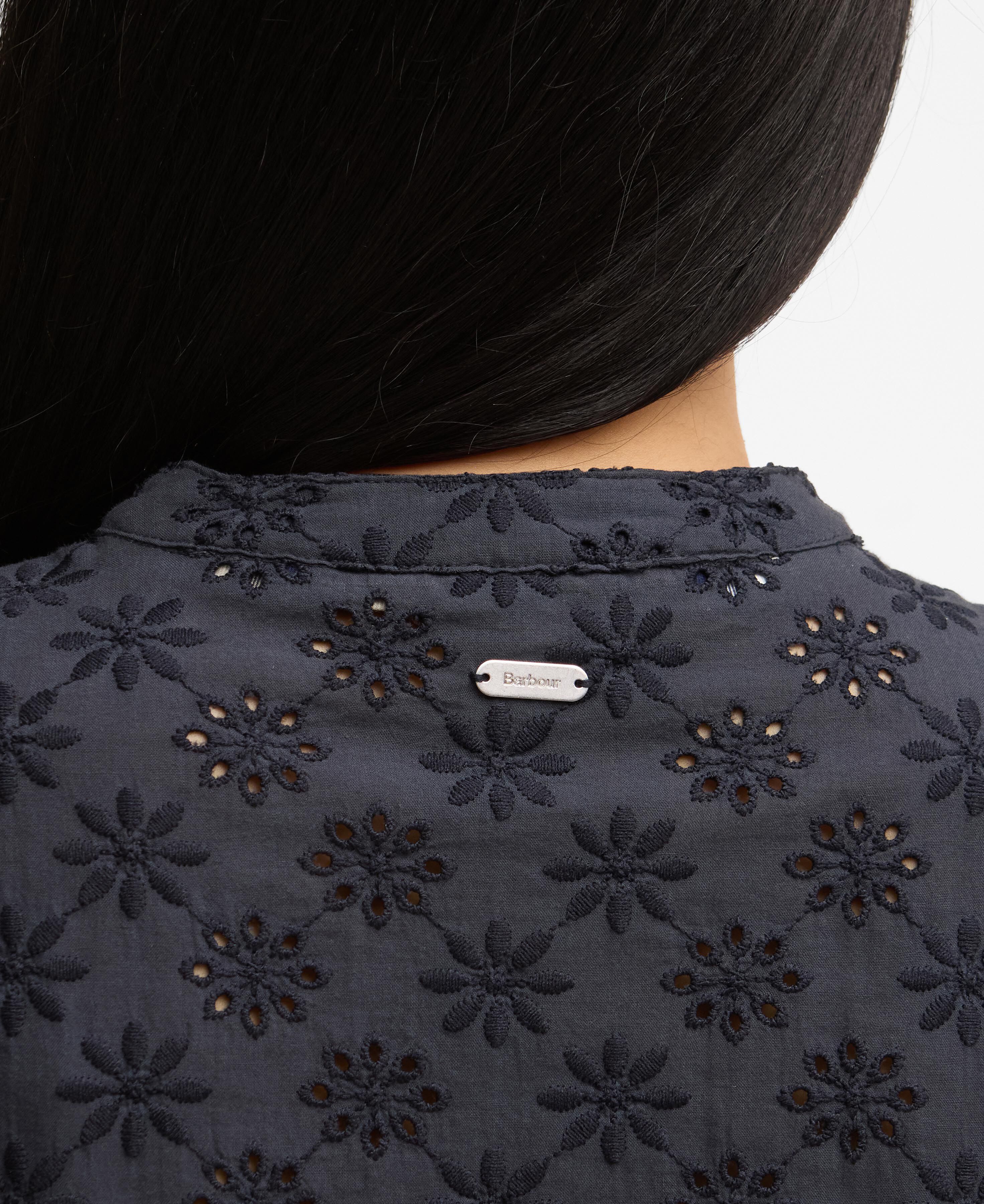 Layla Broderie Anglaise Shirt Dark Navy