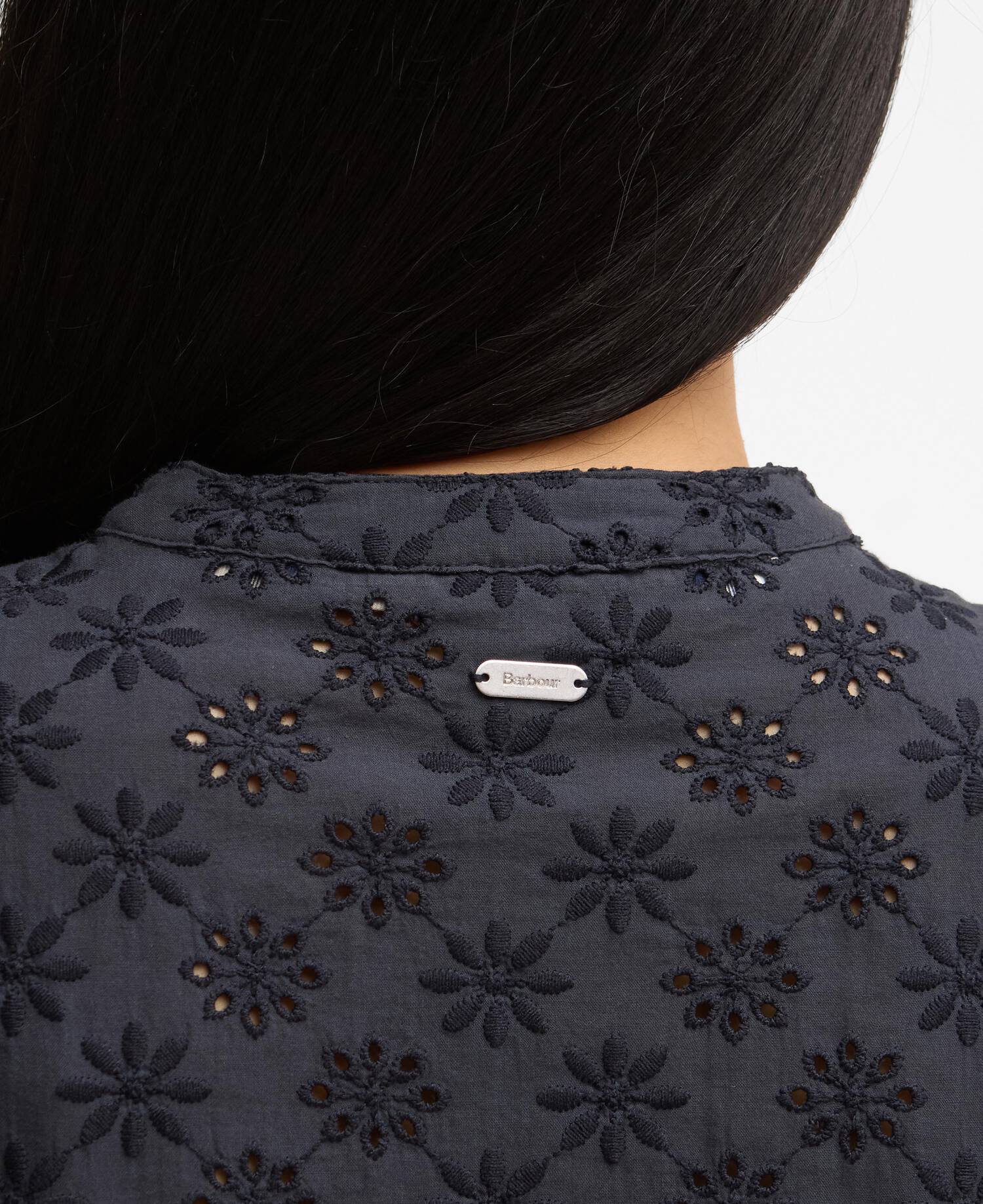 Layla Broderie Anglaise Shirt Dark Navy image number 4