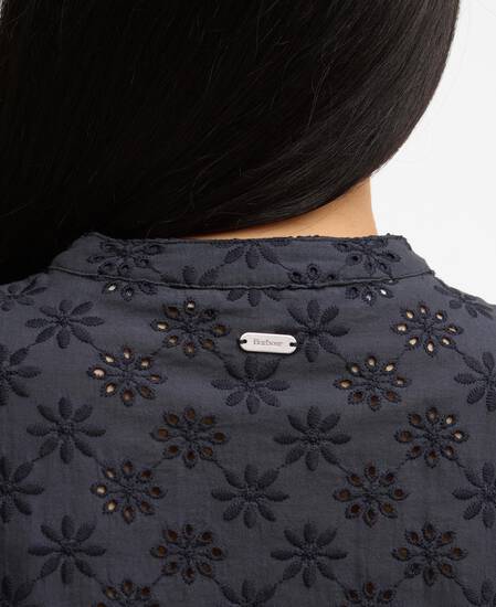 Camicia Layla in pizzo sangallo Dark Navy
