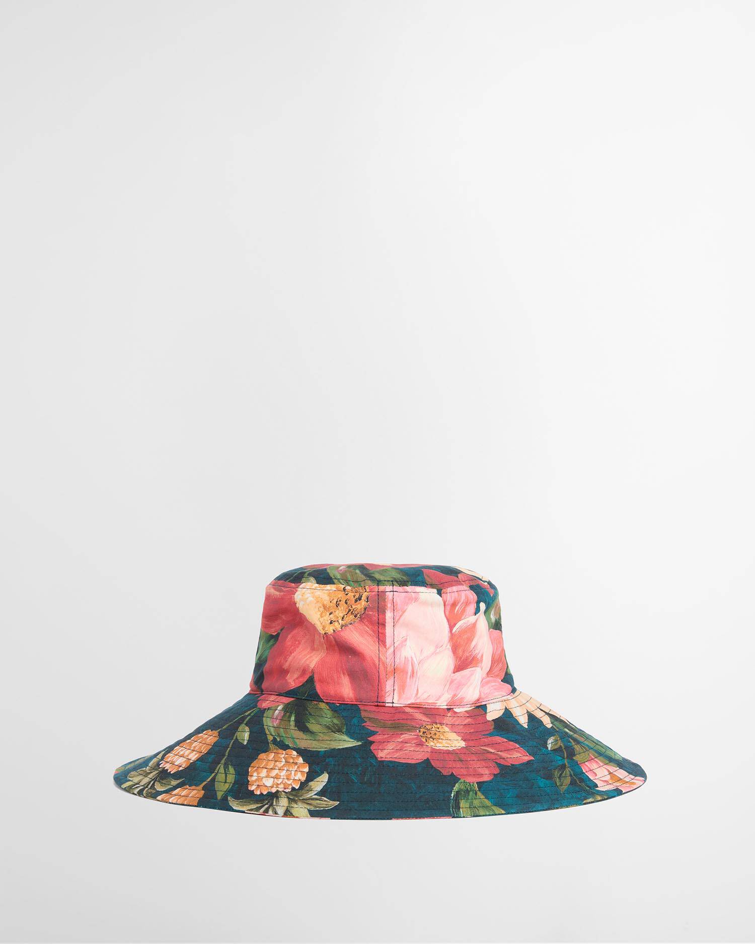 Barbour FARM Rio Wild Flower Sun Hat Navy Wildflower image number 2