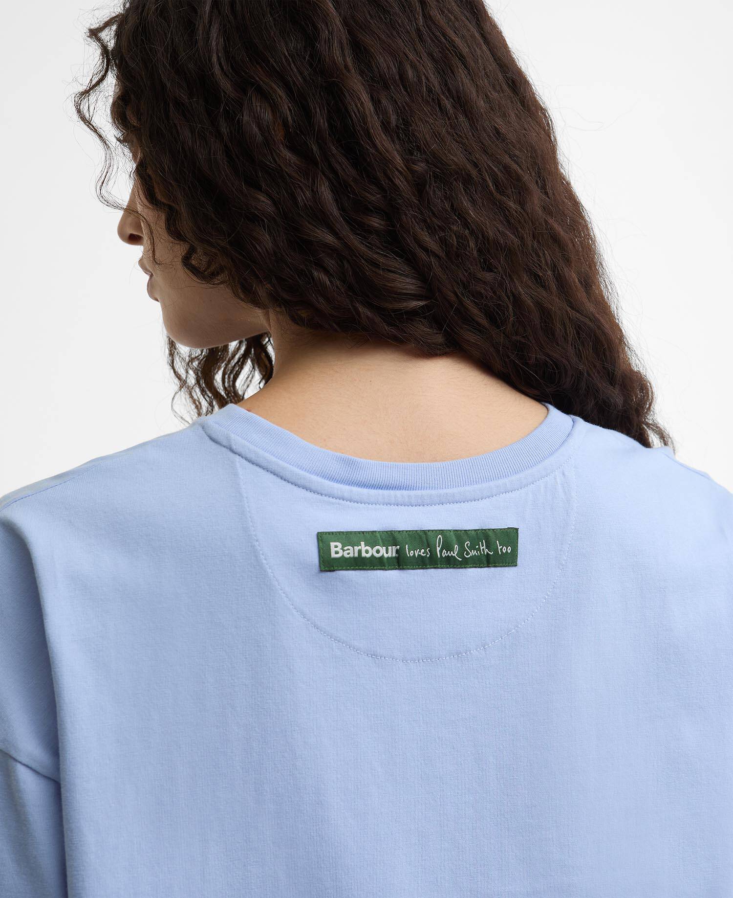 Paul Smith Loves Barbour T-Shirt Ollerton Mid Blue image number 4