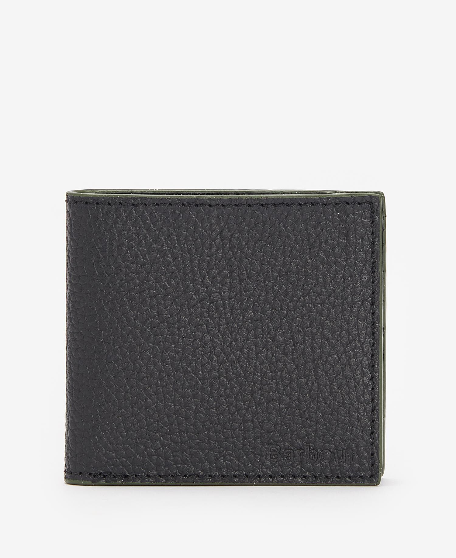 Grain Leather Billfold Wallet Classic Black
