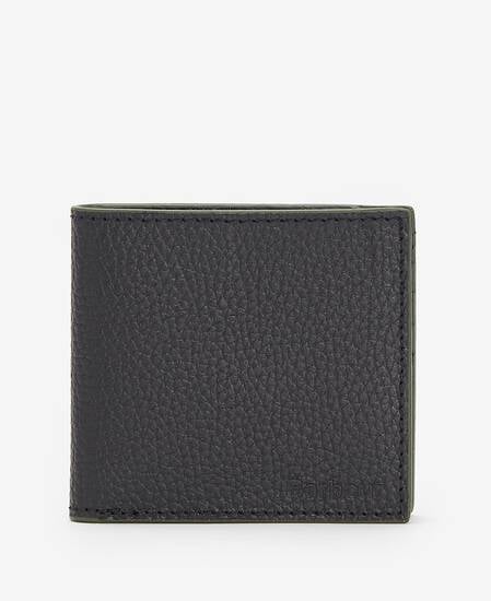 Grain Leather Billfold Wallet Classic Black