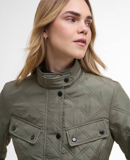 Halsey Quilted Jacket Dusky Khaki/Jasmine Halsey Quilted Jacket Dusky Khaki/Jasmine