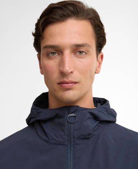 Modern Rokig Hooded Showerproof Jacket Navy