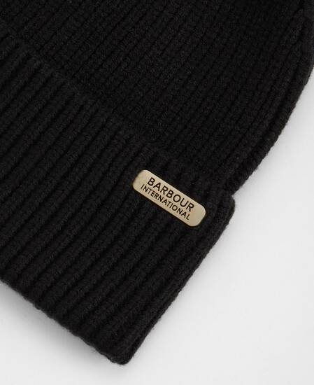 Mallory Pom Beanie Black