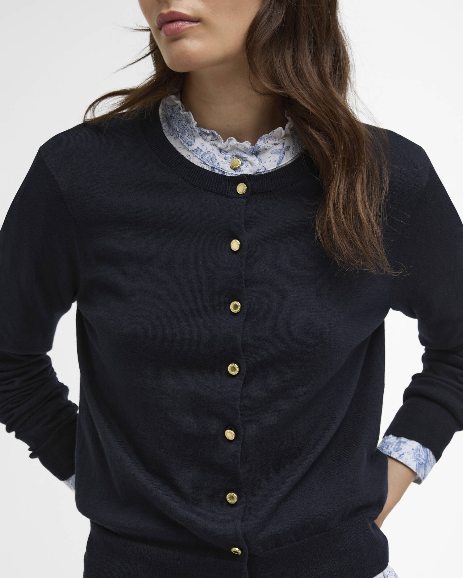 Wisteria Cardigan Navy image number 3