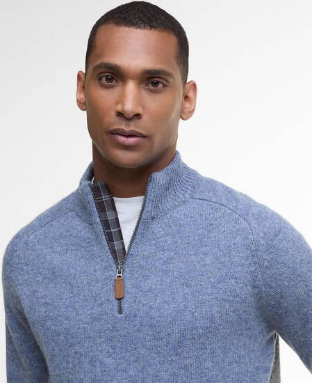 Talder Half-Zip Jumper Bluestone