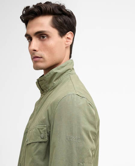 Garment Dyed Duke Casual Jacket Burnt Olive