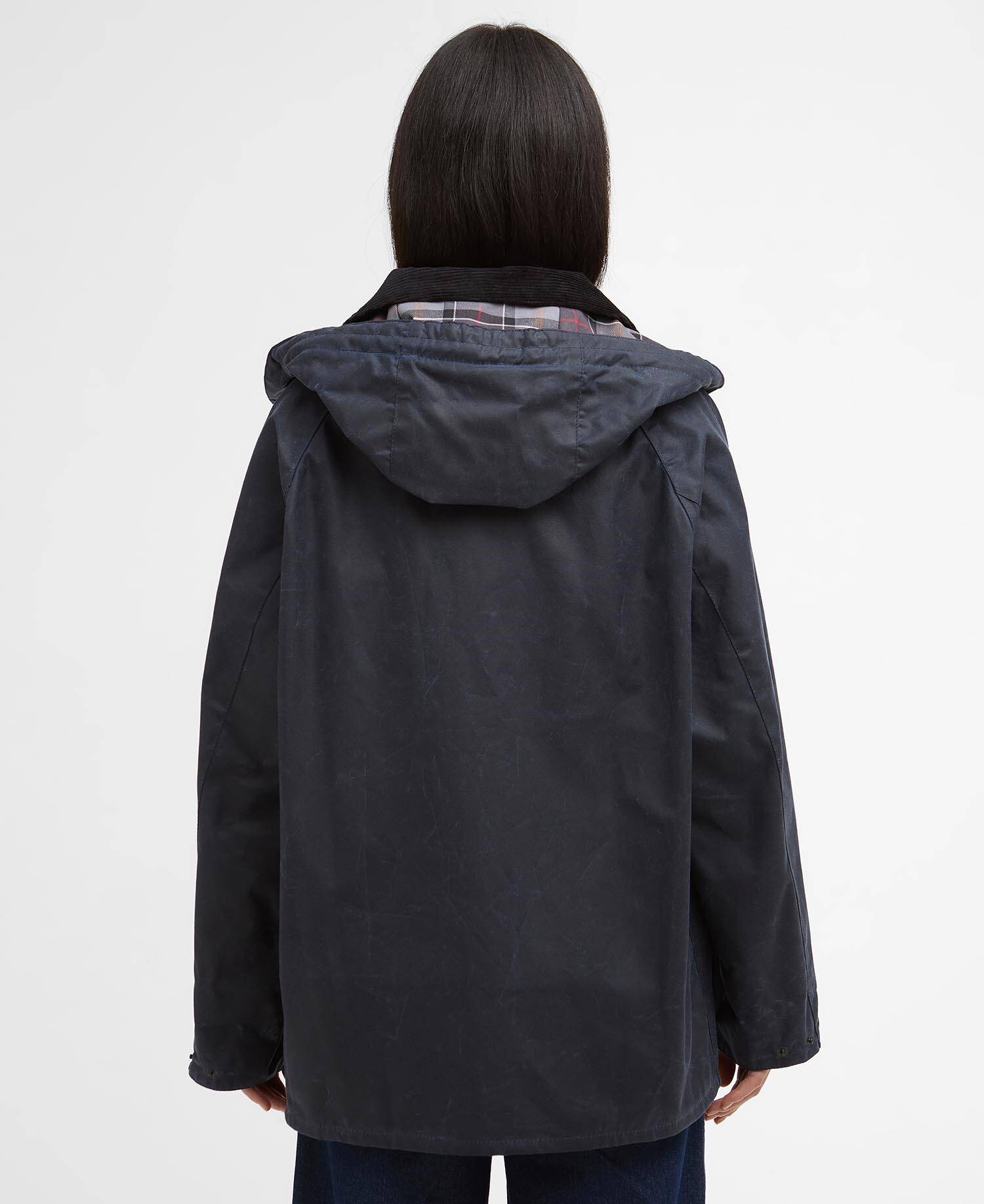Barbour x Levi's Oversized Bedale Waxed Jacket Royal Navy image number 6