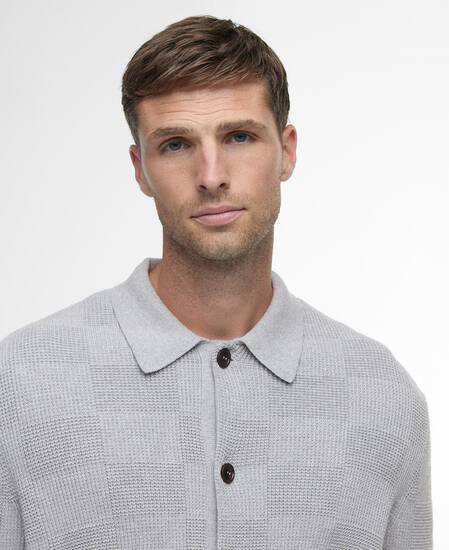 Falton Knitted Cardigan Grey Marl