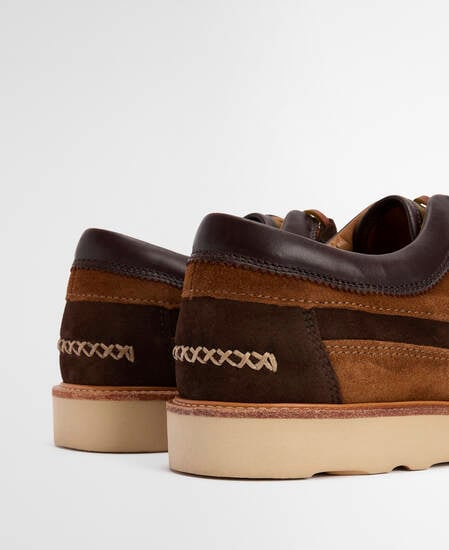  Dark Brown/Tan/Light Beige Suede