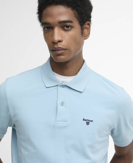 Lightweight Sports Short-Sleeved Polo Shirt Surf Blue