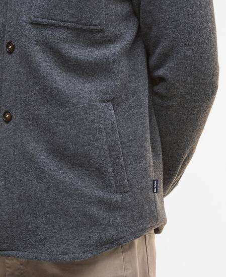 Marlow Tailored Overshirt Dark Grey Marl