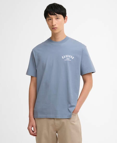 1956 Graphic OS T-Shirt Washed Blue