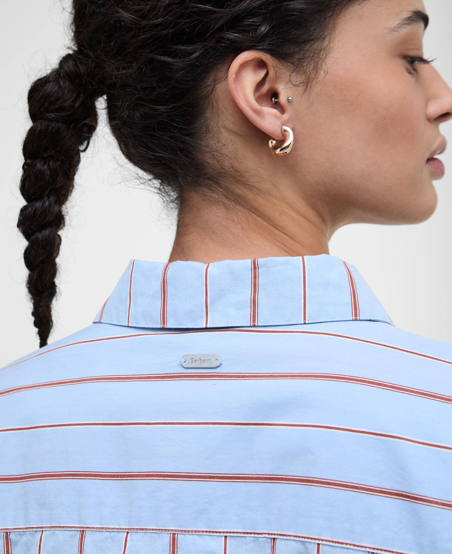 Saffron Striped Relaxed Shirt image number 5