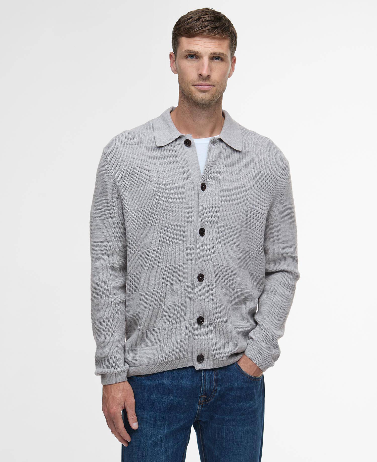 Falton Knitted Cardigan Grey Marl image number 0