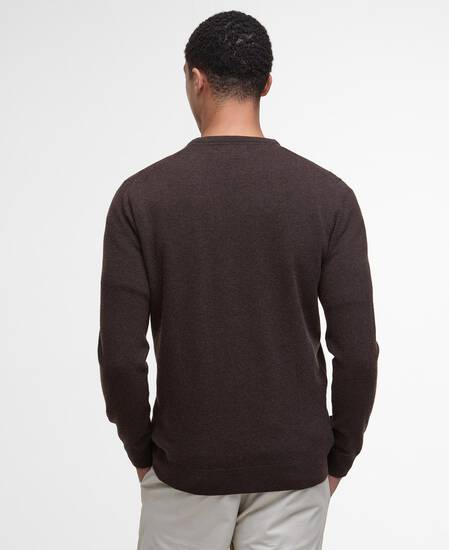Essential Crew Neck Jumper Dark Oak