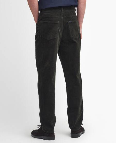 Stretch Cord Regular Trousers Forest