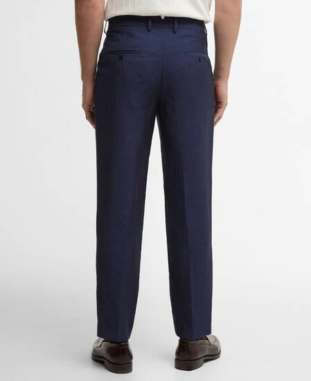 Willowtree Linen Blend Trouser Navy