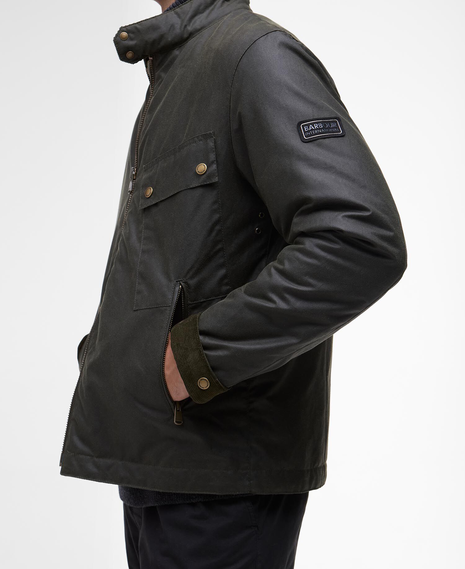 Chard Wax Jacket Archive Olive