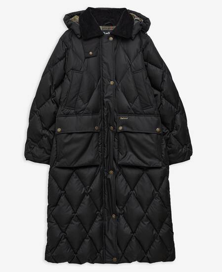 Longline Yasmin Down Puffer Jacket Black