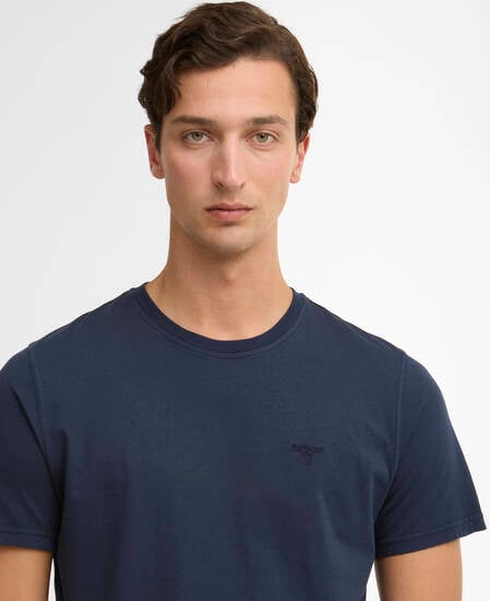 T-Shirt Washed Tartan Washed Navy
